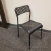 Ikea Adde Black Plastic Stacking Dining Guest Chair